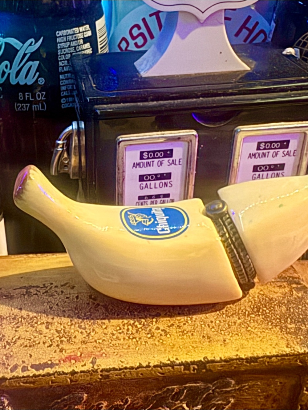 Ceramic Banana Toothpick Holder - Cream